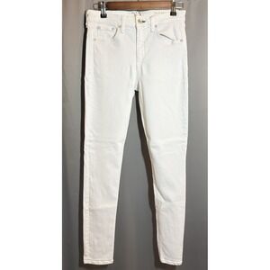 Rag & Bone Cate Mid-Rise Skinny Jeans White Women's Sz 28 X 30 Inseam